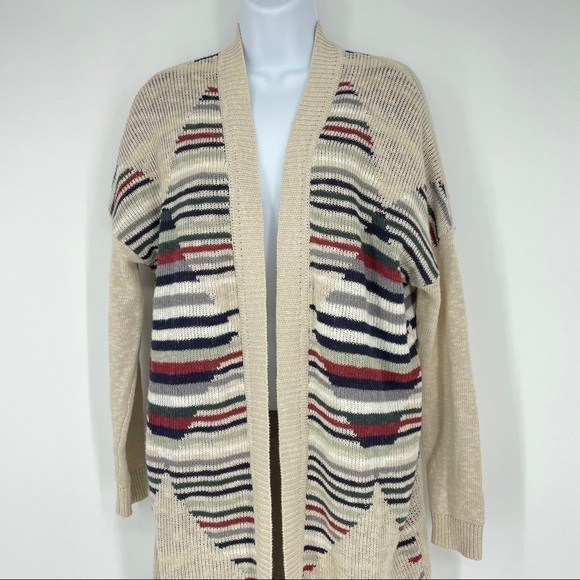 Silence + Noise Open Front Southwest Cardigan - Picture 3 of 9